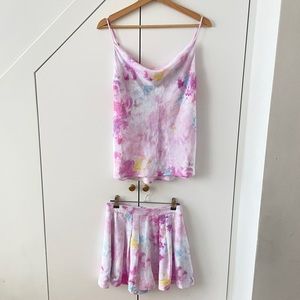 Endless Summer - tie dye shorts and tank top set